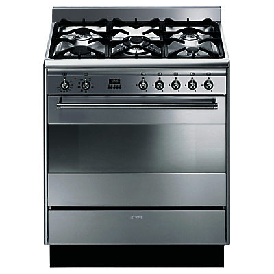Smeg SUK81MFX8 Dual Fuel Range Cooker, Stainless Steel